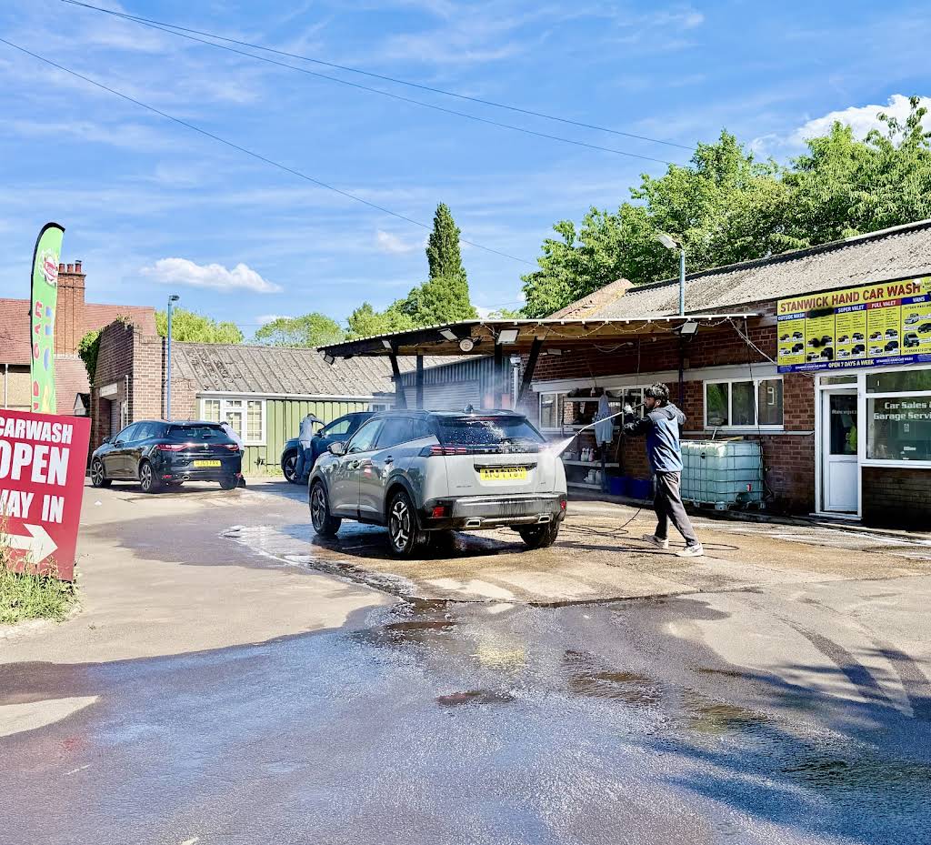Pressure washing at our West Street premises